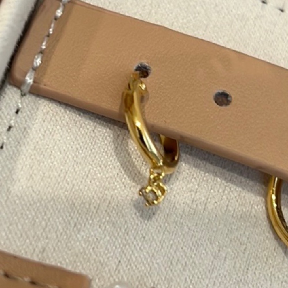 Mejuri Single Sapphire Hoop